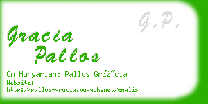 gracia pallos business card